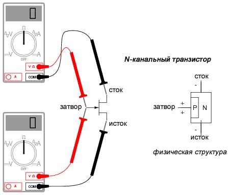 Анализ пассивных элементов транзистора с помощью мультиметра