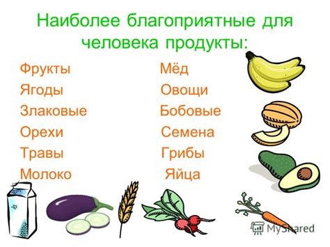 Благоприятные продукты