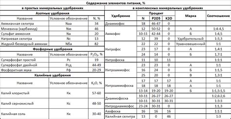 Важность минеральных элементов для питательных веществ