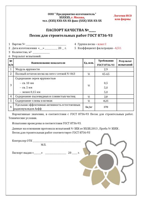 Важность паспорта качества для потребителя