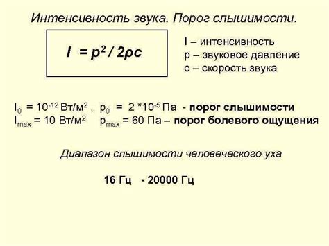 Виды звуковой мощности