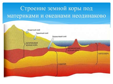 Влияние геологических процессов на устойчивость отрезков земной коры