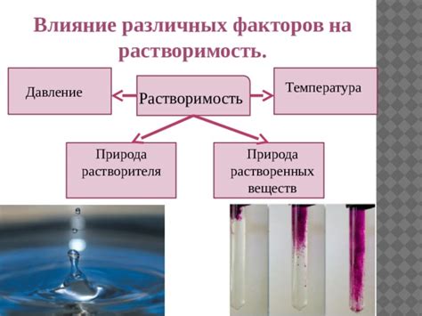 Влияние основных факторов на растворимость бензола