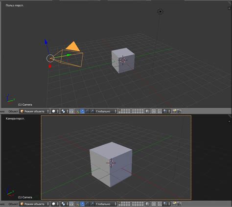 Выбор типа камеры в Blender