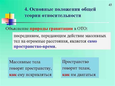 Законы гравитации: основные положения