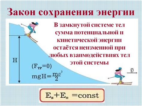 Закон сохранения энергии и динамический размах