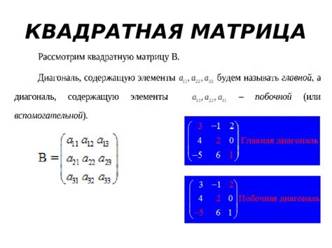 Зачем нужна квадратная матрица и что она представляет?