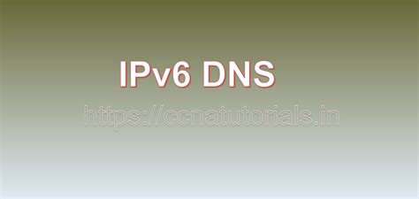 Изменение DNS на IPv6