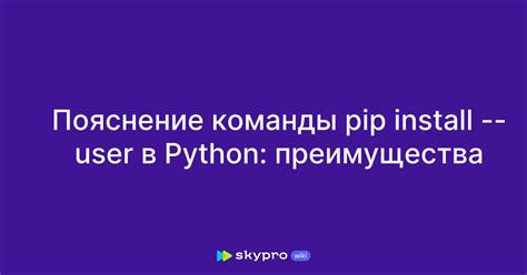 Использование команды pip install -r