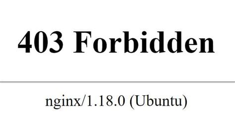 Исправление ошибки 403 Forbidden в Nginx через правила доступа в location блоке