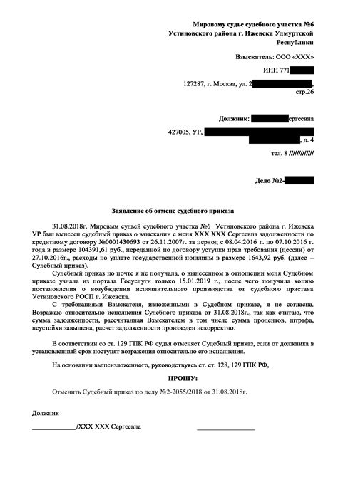 Как подать возражение на судебный приказ: подробная инструкция