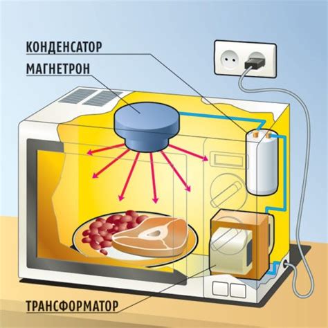 Как правильно располагать продукты около микроволновой печи?