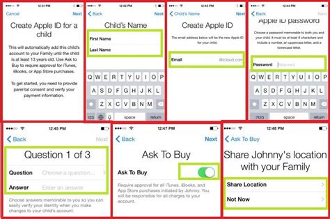 Как создать аккаунт для ребенка на iPad