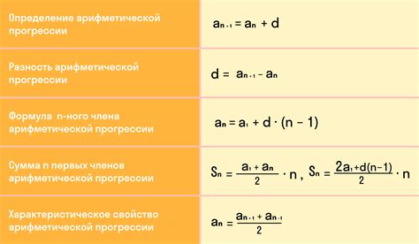 Критерии арифметической прогрессии