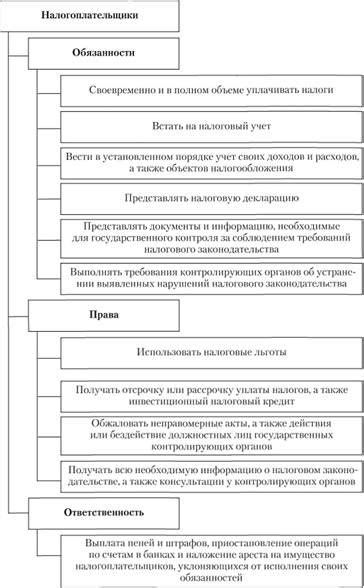 Налоговые обязанности и ответственность