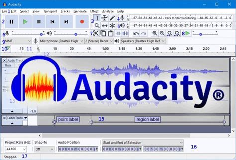 Настройка Audacity для записи звука