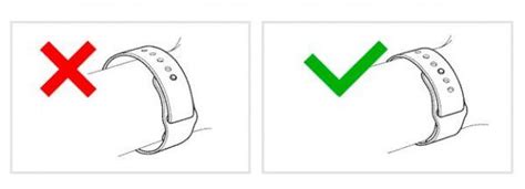 Неправильное ношение фитнес браслета