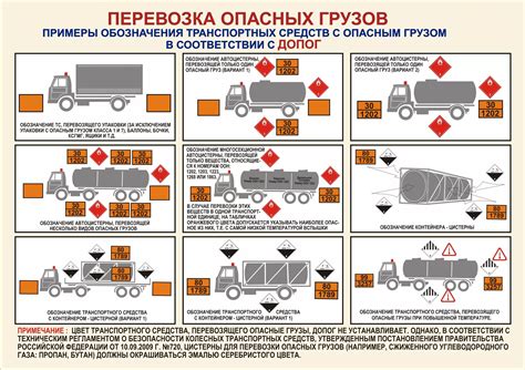 Обязанности и роль при перевозке опасного груза