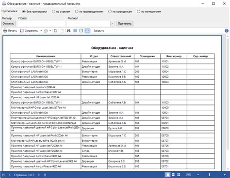 Обязательное наличие оборудования