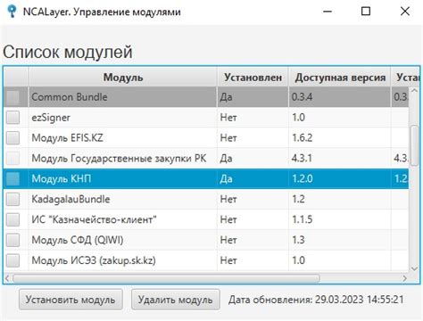 Описание основных параметров для настройки функционала КНП в Ncalayer