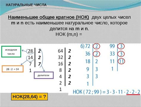 Определение НОД чисел