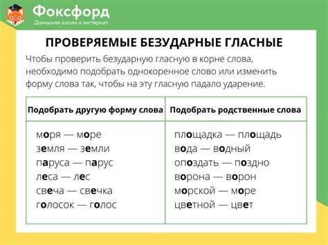 Определение наличия бесударной гласной в основе слова