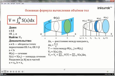 Основные выражения для вычисления объема эллипсоида