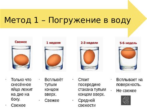 Оценка качества яиц в воде: простые способы оценки