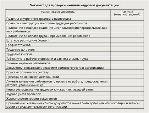 Подготовьте документы для проверки