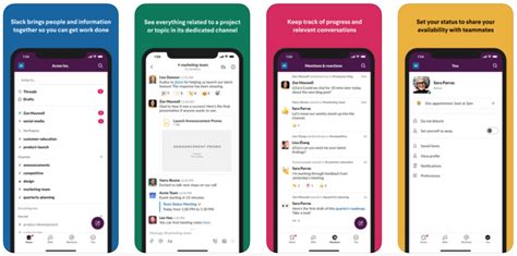 Подключение Slack на iPhone