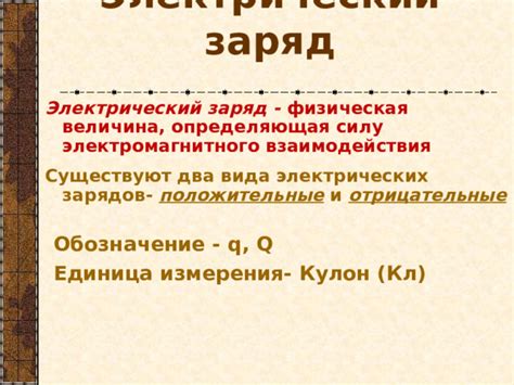 Подробное обозначение зарядов и их значимость