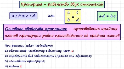 Правила подбора пропорций