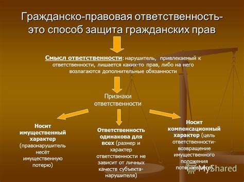 Правовая защита и ответственность