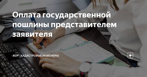 Представление необходимых документов и оплата государственной пошлины