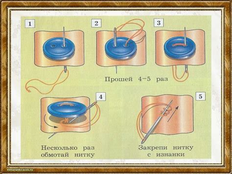 Пришивание пуговиц и украшений