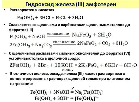 Реакции карбоната с катионами водорода