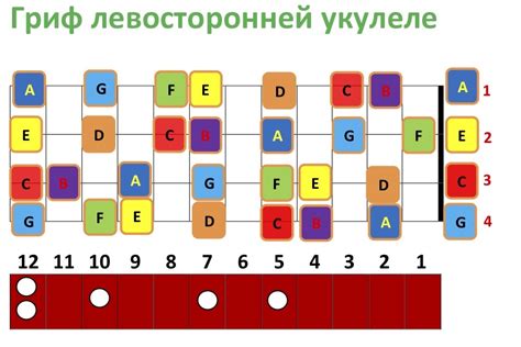 Регулировка высоты звучания и точности нот на грифе укулеле