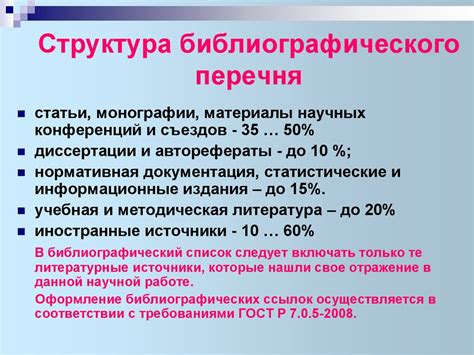 Роль библиографического перечня в тезисах: ключевые привилегии и задачи