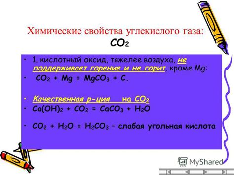 Роль углекислого газа в клетках