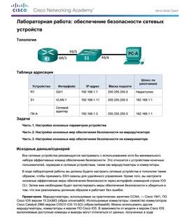 Сетевых устройств: вопрос безопасности