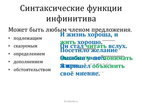 Синтаксические функции