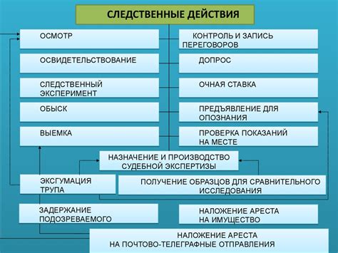 Следственные действия