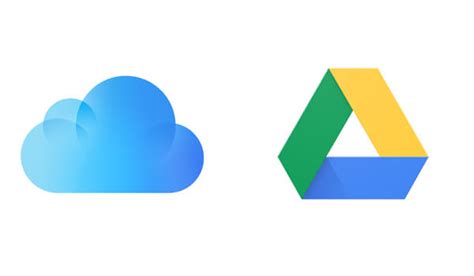 Сохранение на Google Drive или iCloud