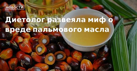 Споры о вреде пальмового масла