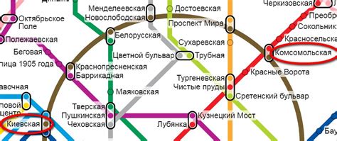 Сравнение удаленности между Киевским и Казанским железнодорожными вокзалами с другими городами