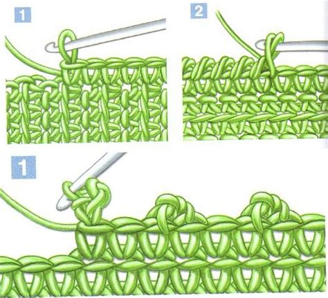 Техника соединения краев крючком