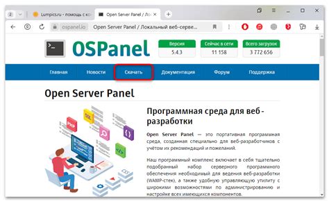 Установка Open Server