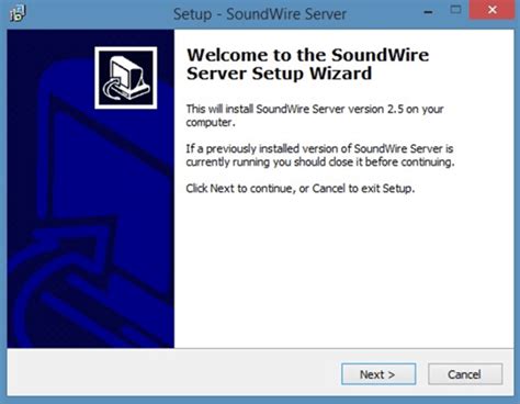 Установка SoundWire Server на компьютер