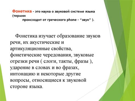 Фонетика русского языка: отражение звуковой выразительности и мелодичности слова