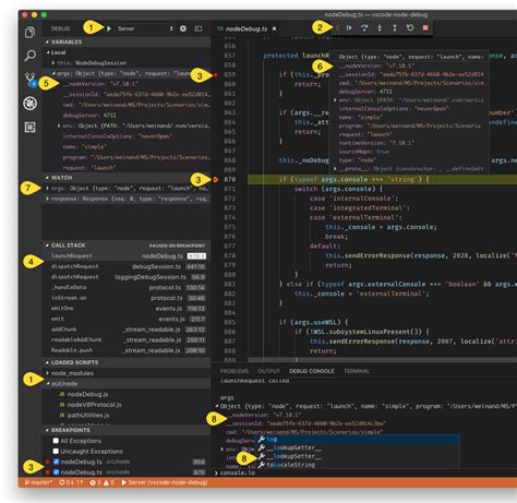 Шаги для отключения debugger в Visual Studio Code